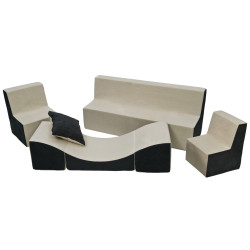 Soft Foam Furniture 4 psc set: 2x Chair+Sofa+Coach